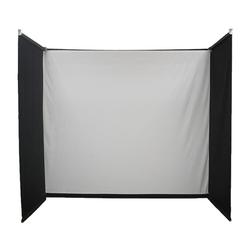 Motorized Drop-Down Golf Simulator Enclosure